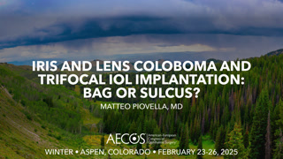 Iris and lens coloboma and trifocal IOL implantation: bag or sulcus?